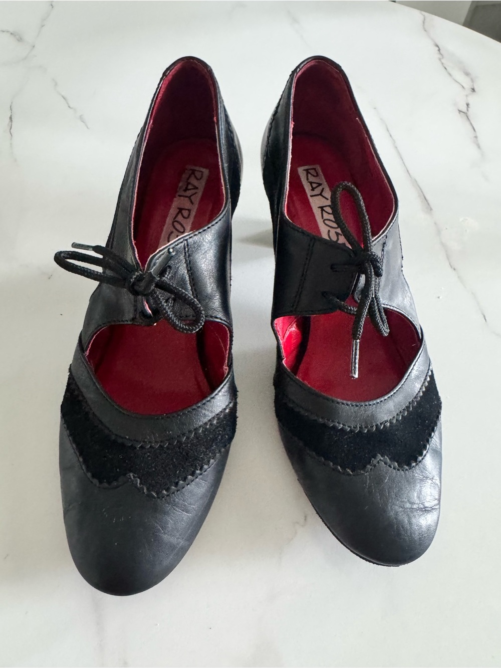 Ray Rose Black Leather Ballroom Dance Shoes – Made in England size 5 - Picture 2 of 7